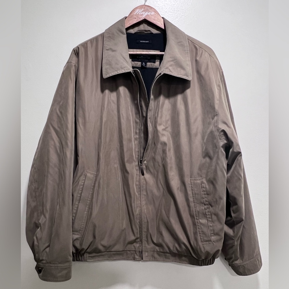 Claiborne Outerwear Vintage Men’s Khaki Jacket with Thermolite, Size XL